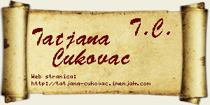 Tatjana Cukovac vizit kartica